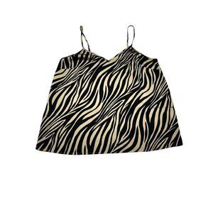 J.Crew Tan/Black Animal Print Camisole Size 6